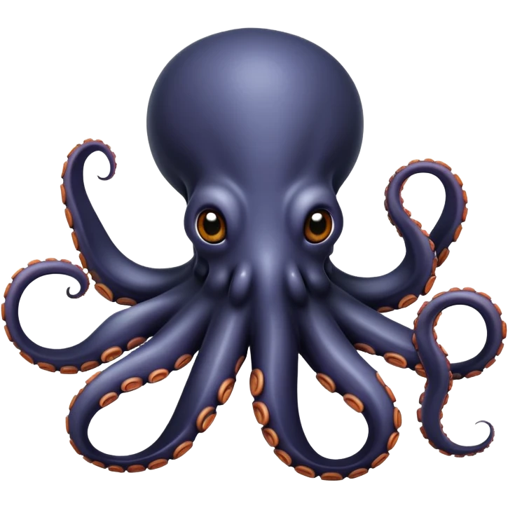 Black octopus emoji