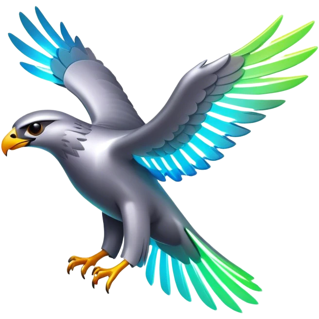 neon falcon emoji