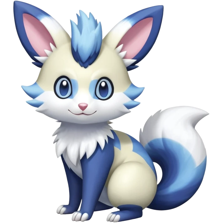 Shiny Pastel Furret-Meowstic-Zangoose-Hybrid (Full body) emoji