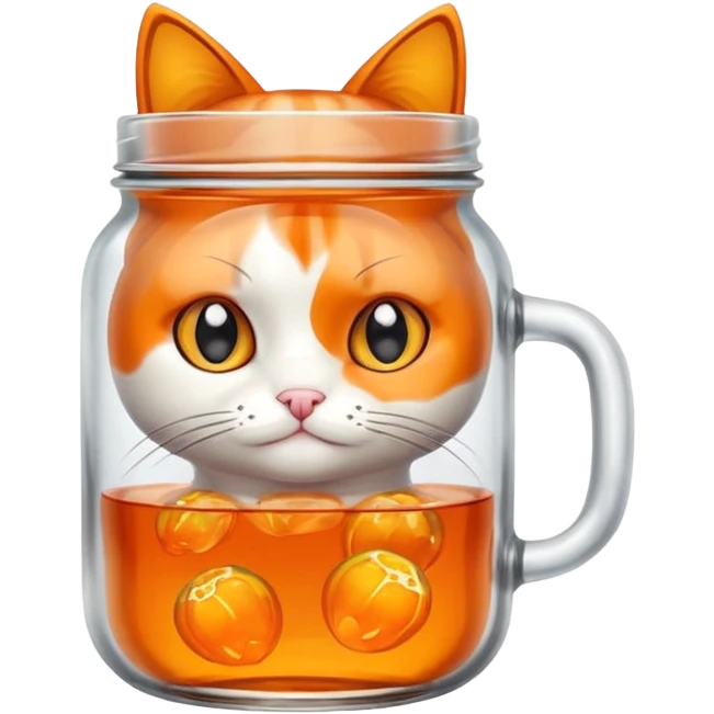Jelly jar cat emoji