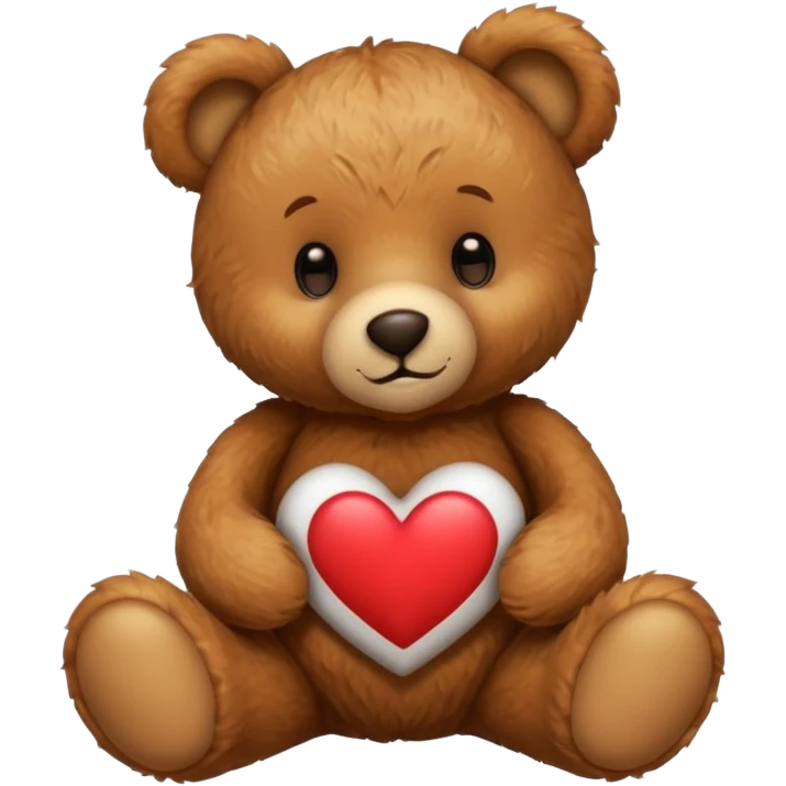 Teddy bear saying “i love you” emoji