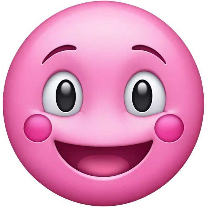 pink emoji smiling face emoji