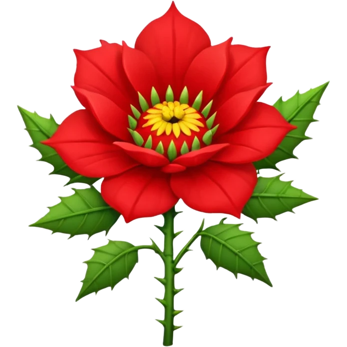 a mean flower with a personality  emoji