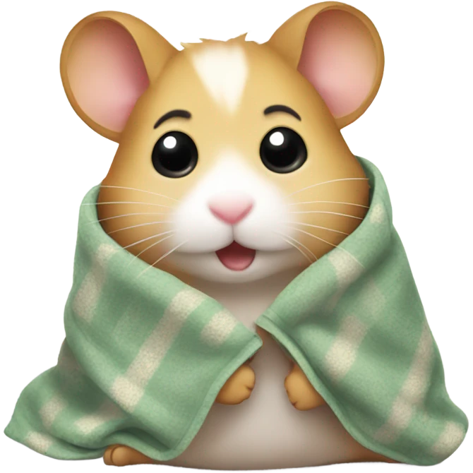 An hamster with a blanket  emoji