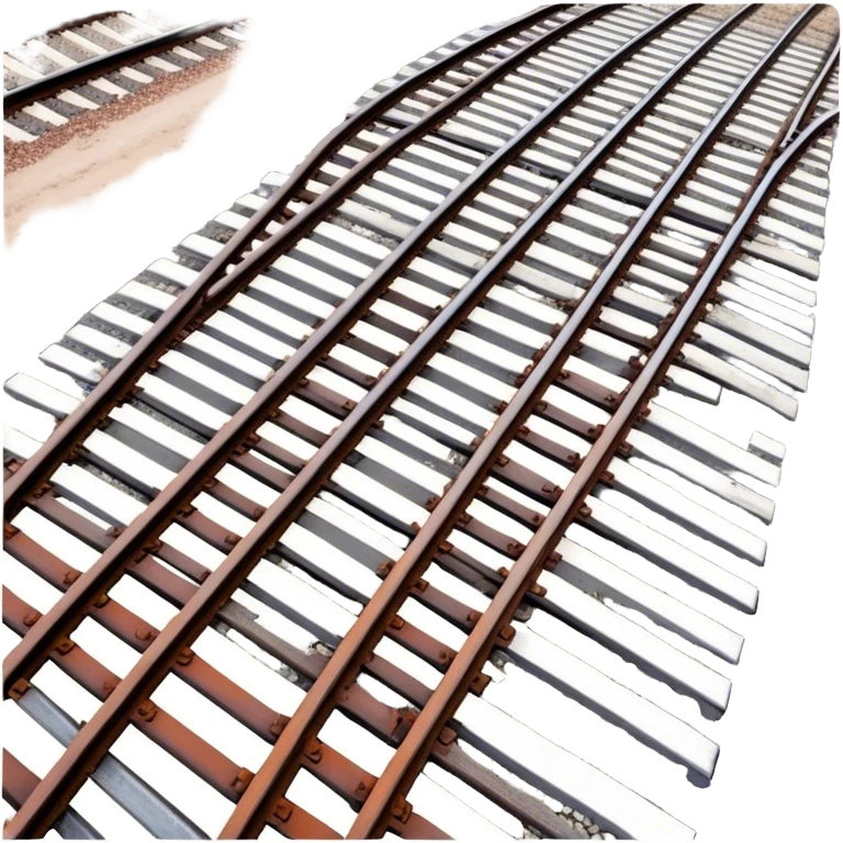 Train Tracks top view  emoji