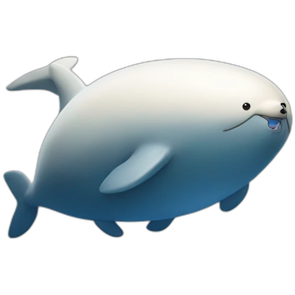un ours sur une baleine emoji