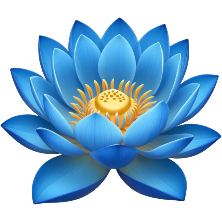 blue lotus flower emoji
