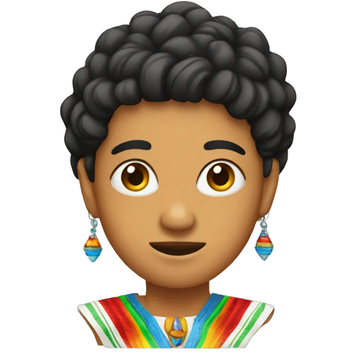 mexican with earings emoji