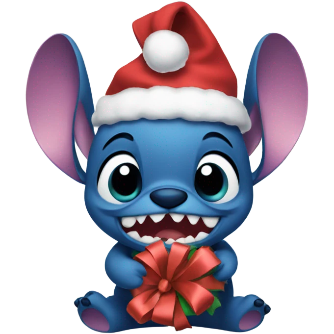 Stitch Xmas  emoji