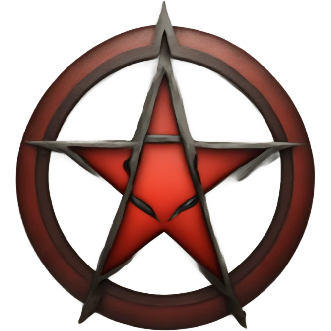a red pentagram like Helsing emoji