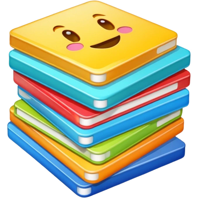 Many photos in one stack emoji