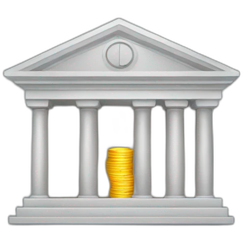 Bank with bank emoji