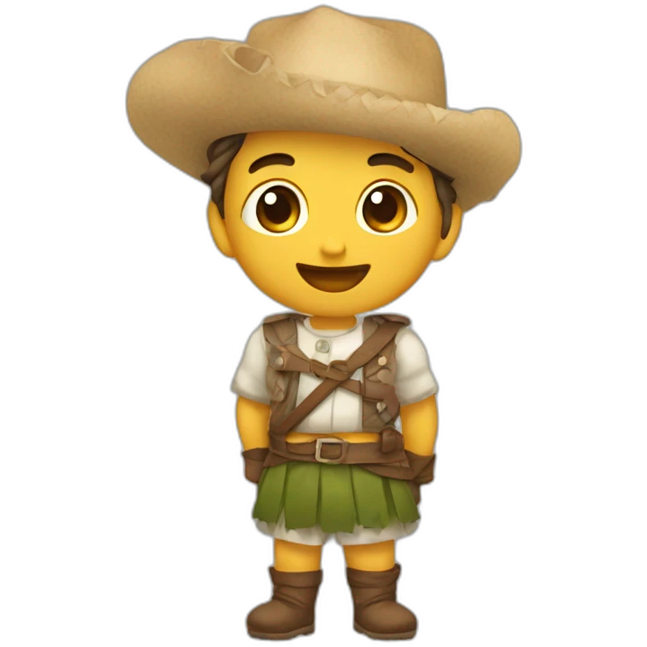 Tarzán con chita emoji