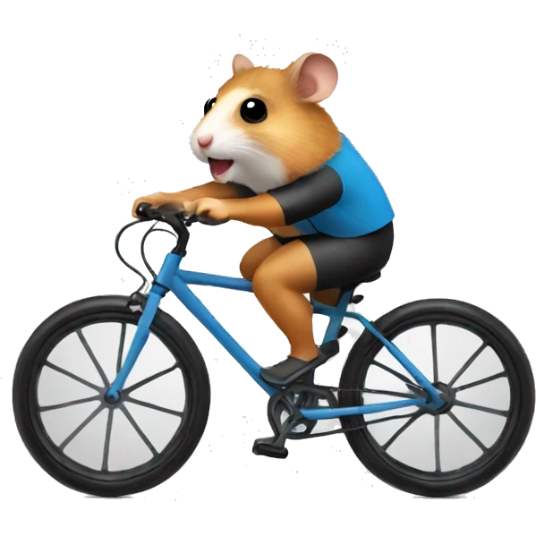 hamster cyclist emoji