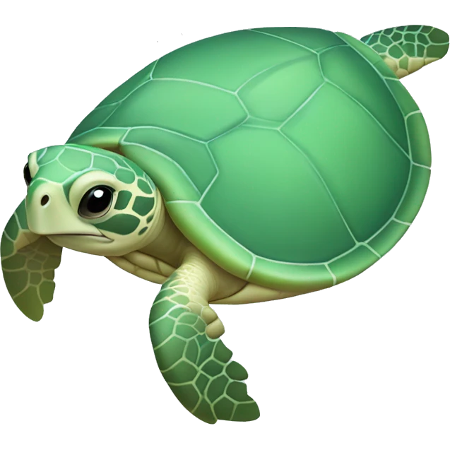 Light green Pastel sea turtle emoji