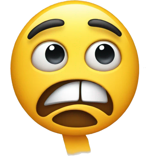 nervous emoji face looking to the side emoji