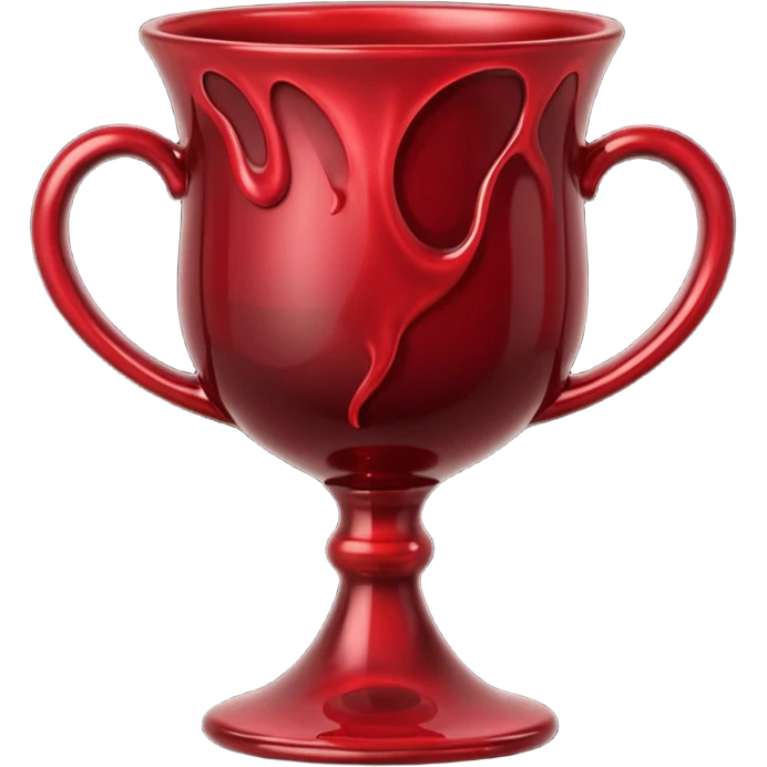 Chalice filled with dark liquid resembling blood and ink, sensual ritual emoji