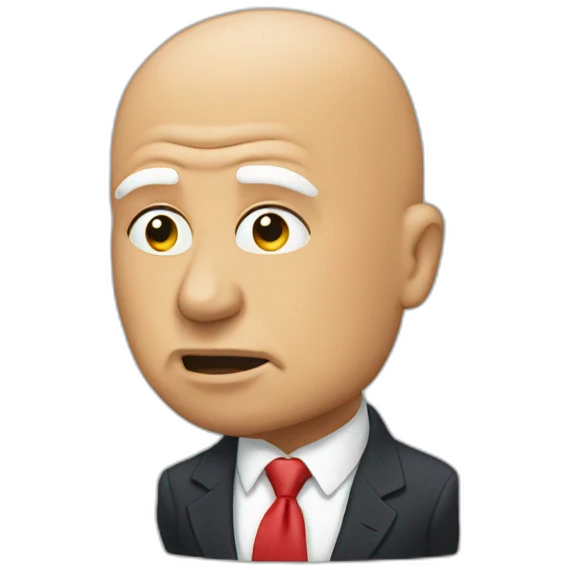 Bald and bankrupt trump emoji