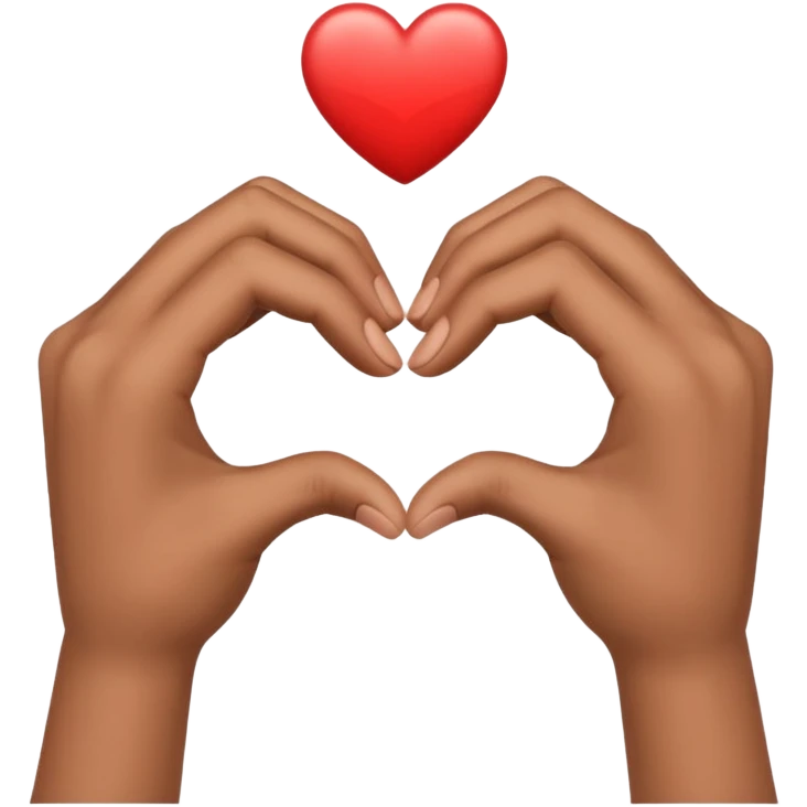 separated love hand sign (this 🫶🏻 but divided into two) emoji
