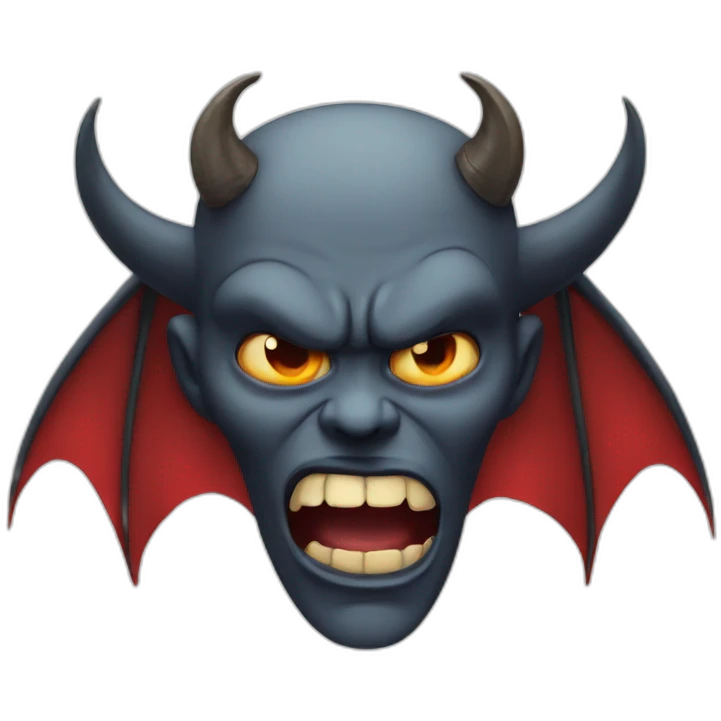 devil crying emoji