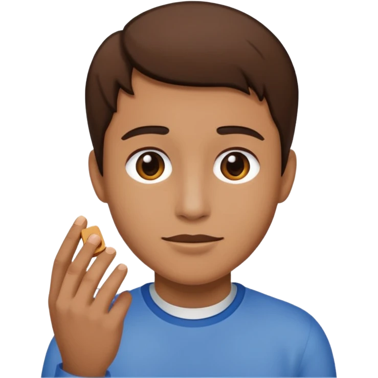 an icon of a person with a small chip next to him emoji