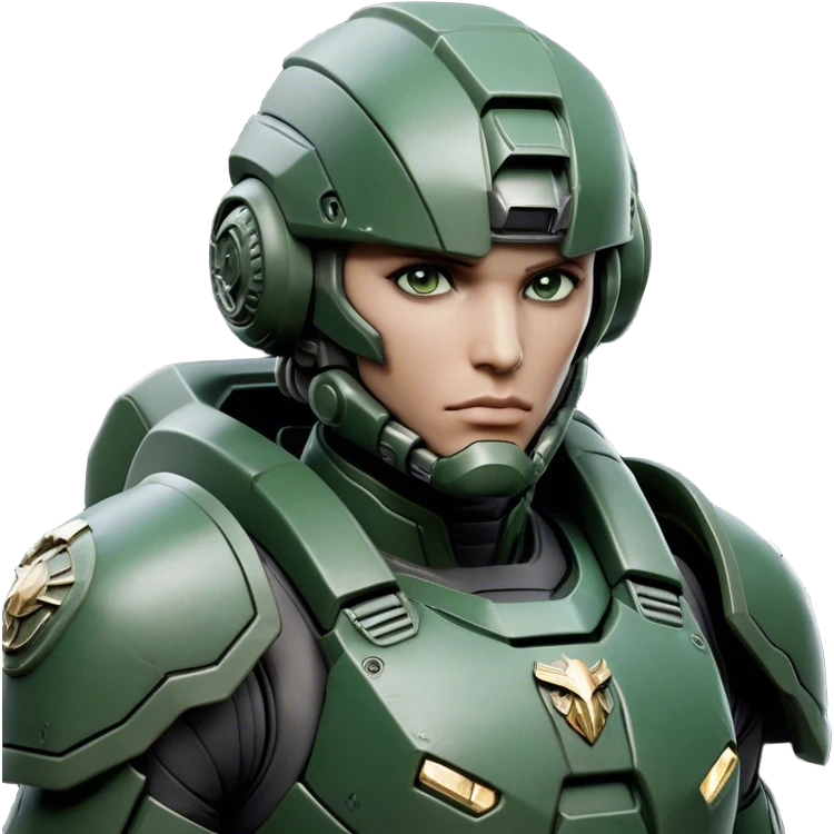 Cinematic Realistic StarCraft Terran Marine Portrait, depicted with rugged determination and futuristic military precision. Clad in advanced, intricately detailed tactical armor in consistent dark green and grey hues, his steely eyes and determined features exude unwavering resolve. Rendered with lifelike texture and dynamic, high-contrast lighting, high shine, noble and disciplined, capturing the essence of a legendary Terran Marine poised for interstellar battle. emoji