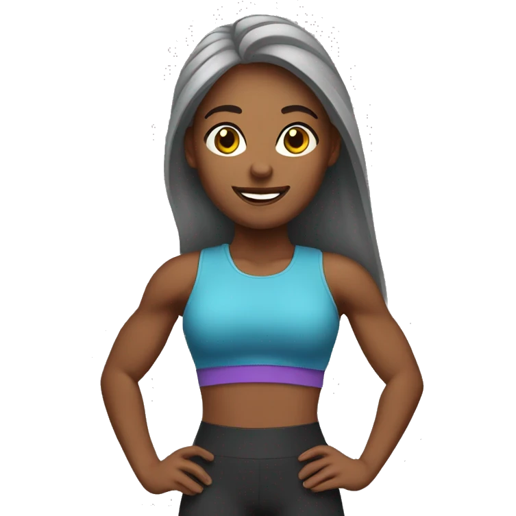 fitness girl emoji