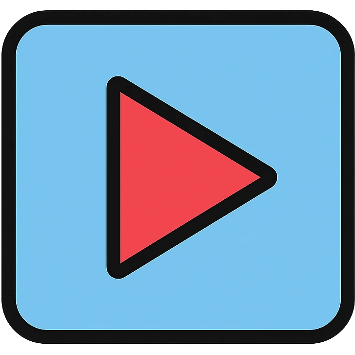 A simple logo for a video image board from the 2000s emoji