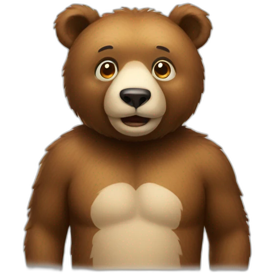 smart bear emoji
