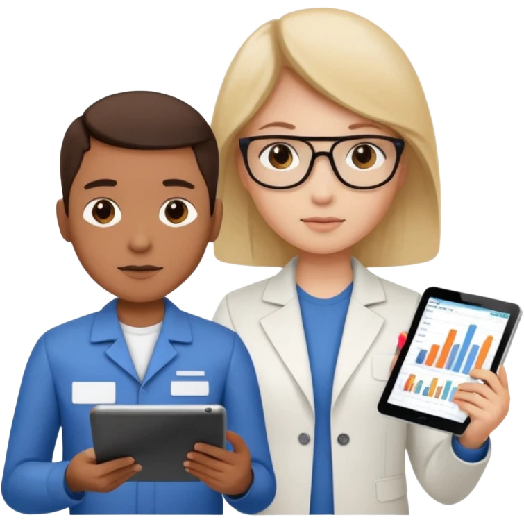 report with charts on a tablet emoji