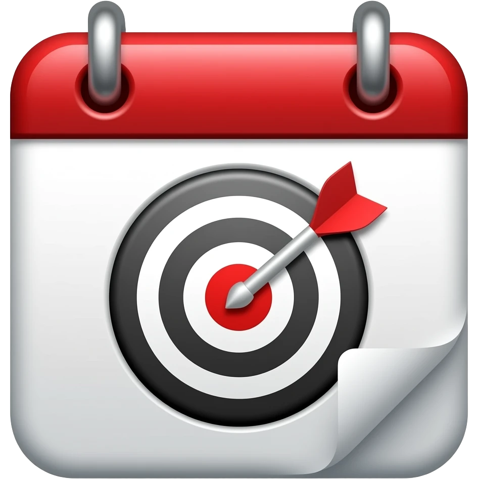 schedule target emoji