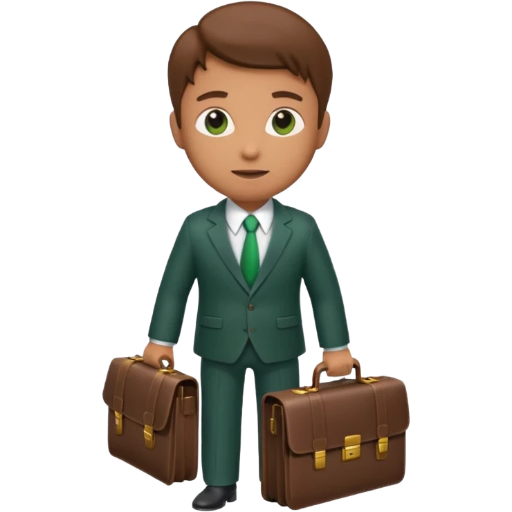 WhatsApp emoji for SBR SDN BHD combining 'SBR' initials with subtle business icon like briefcase or handshake, WhatsApp green tones, clean, modern, easy to identify emoji