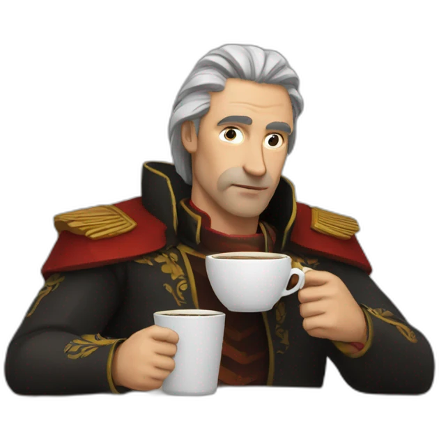 vladimir-poutin drinking coffee emoji