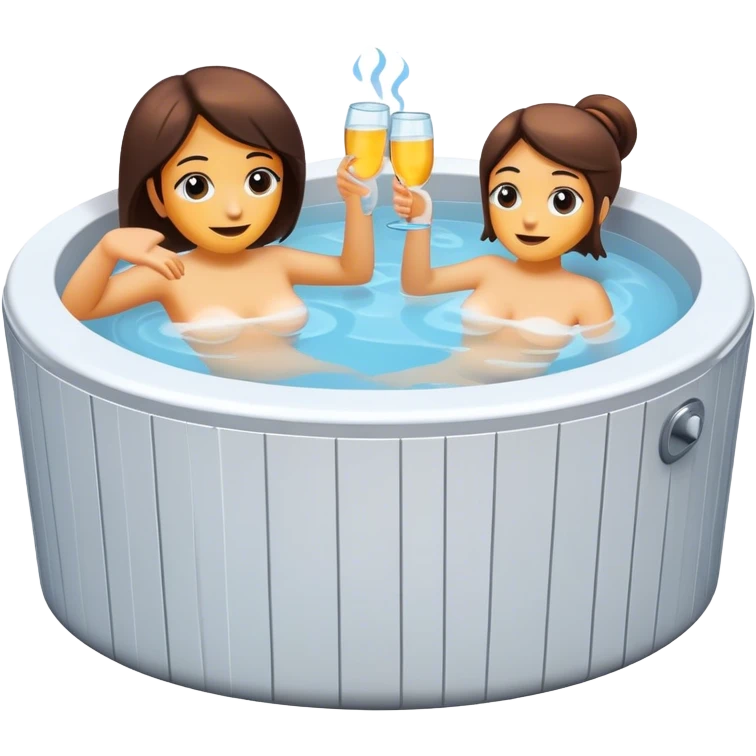 una bañera de hidromasaje emoji