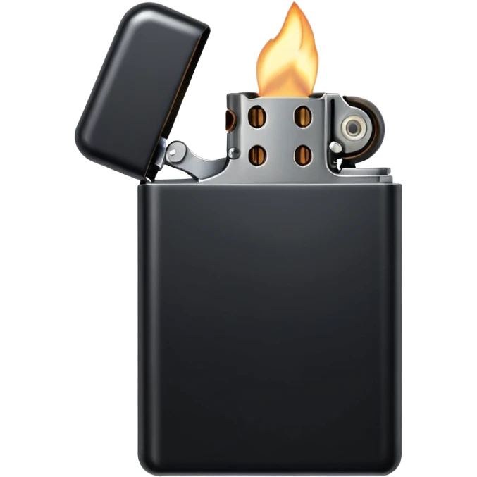 black lighter emoji