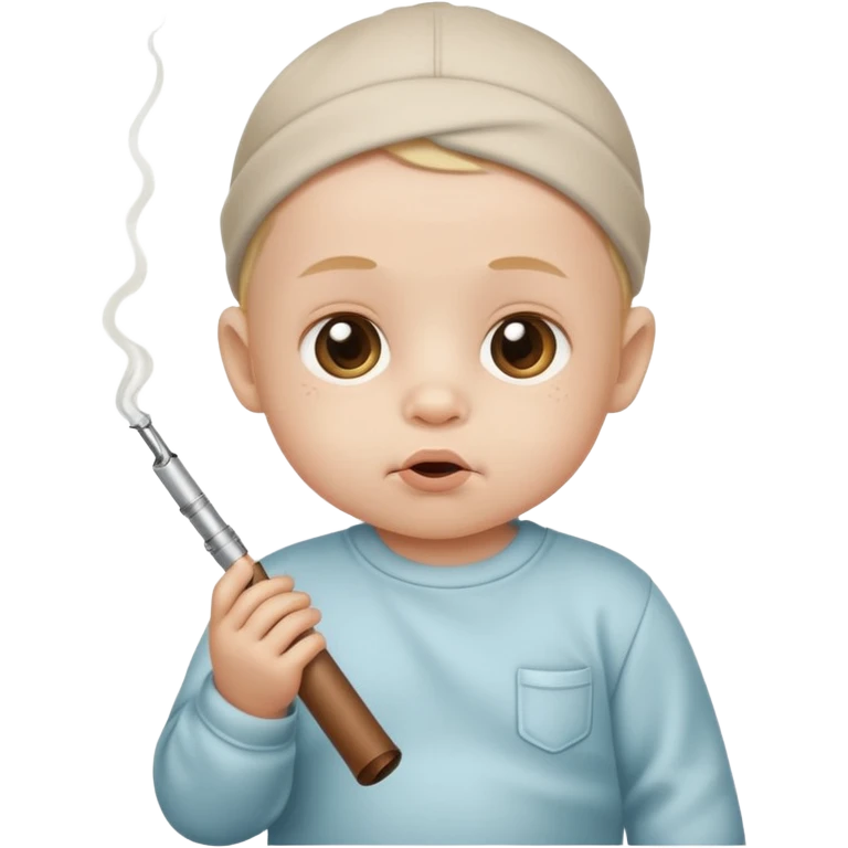 Baby smoking crack cocaine emoji