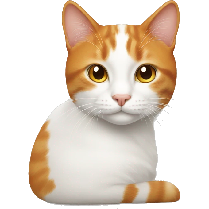 ginger and white cat emoji