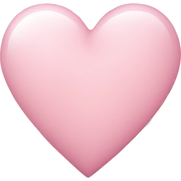 light pink heart emoji
