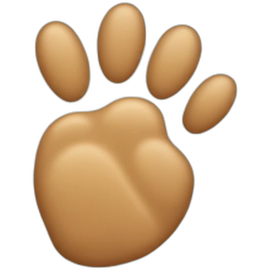 dog paw up emoji