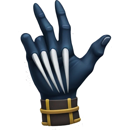 Wolverine hand with claws emoji