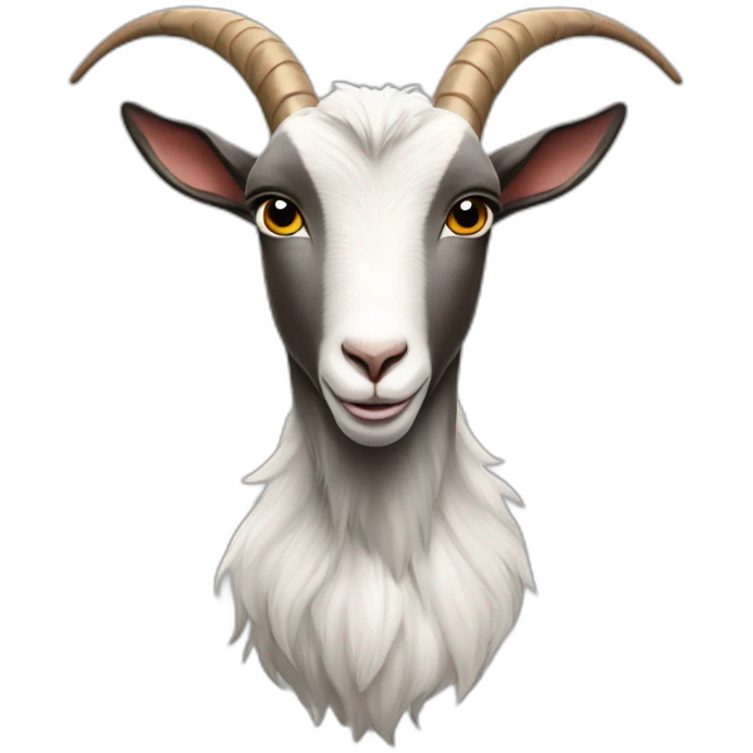 A goat with Ronaldo's foot jersey emoji