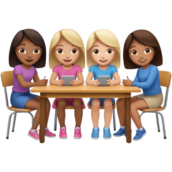 books club girls only under the table  emoji