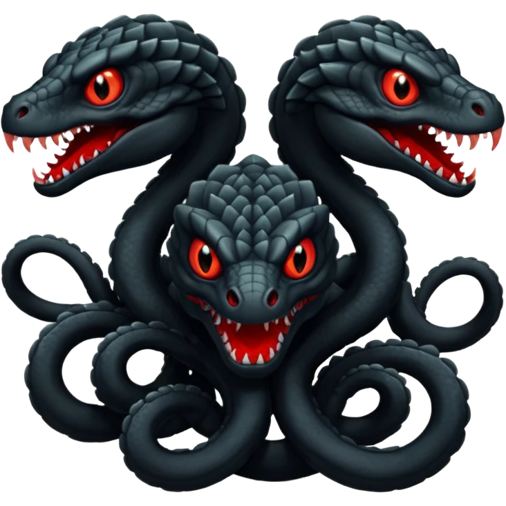 Black hydra – Red glowing eyes, 4 heads







 emoji