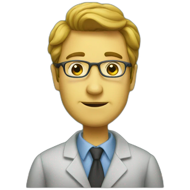 Professor with blackboard emoji
