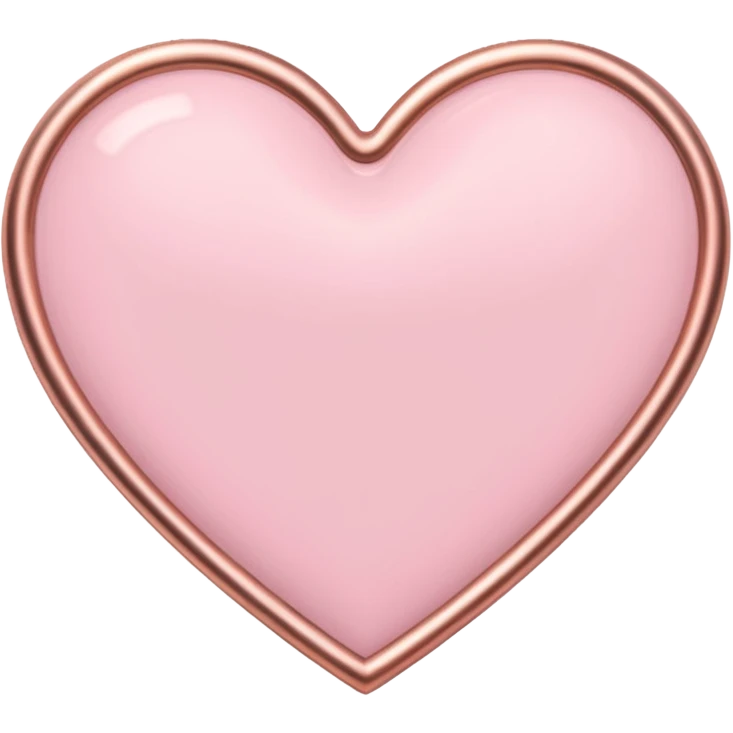 I need a pink and rose gold Heart emoji emoji
