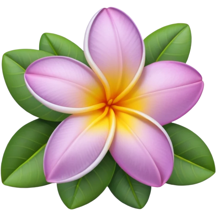 pale purple Plumeria  emoji