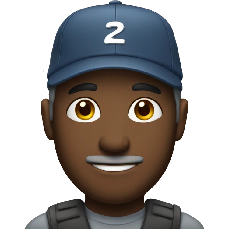Man wearing a cap emoji