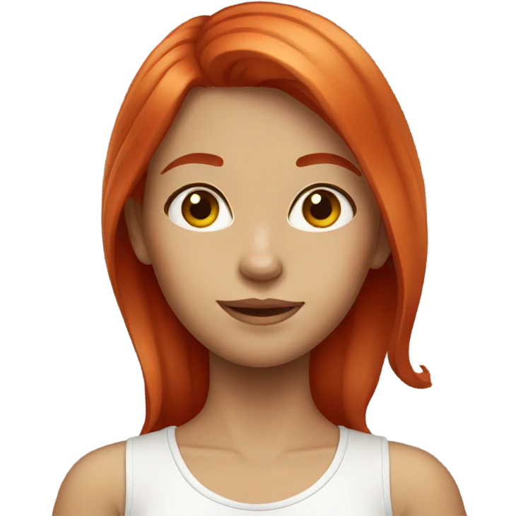 red hair girl emoji