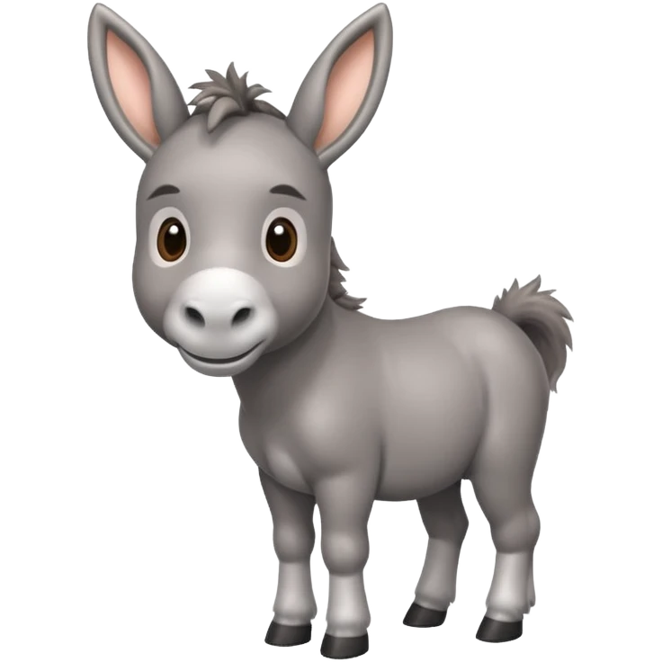 Cute donkey emoji
