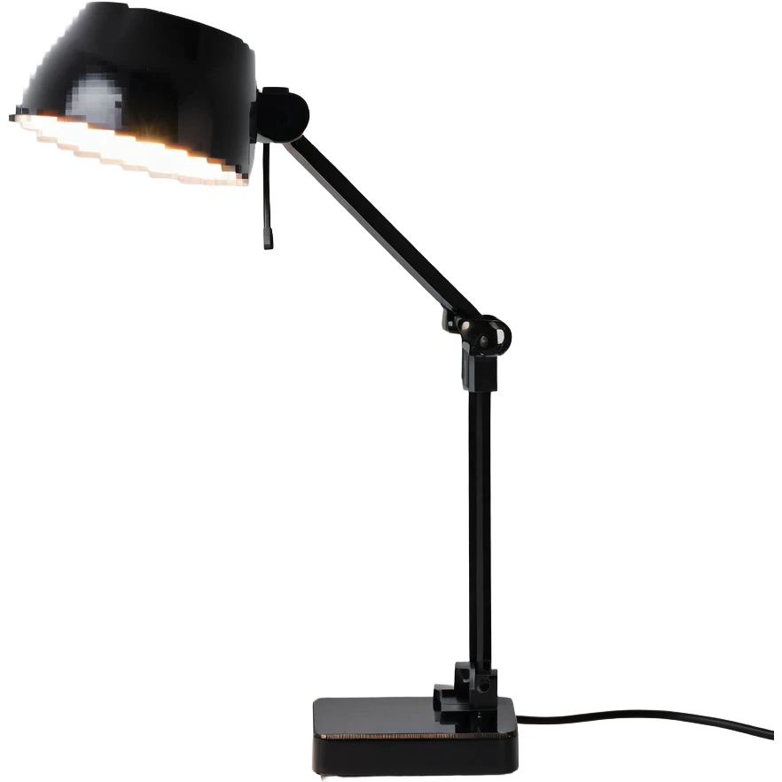 halogen desk lamp with bright white light emoji